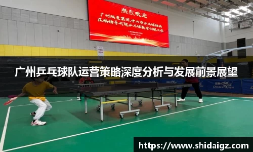 广州乒乓球队运营策略深度分析与发展前景展望