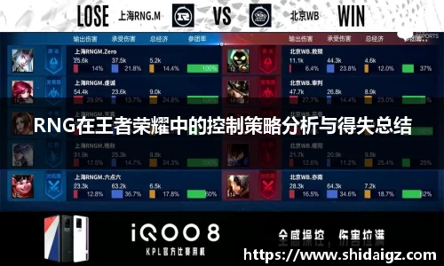 RNG在王者荣耀中的控制策略分析与得失总结